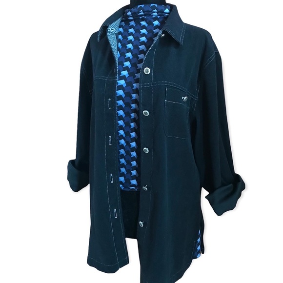 Vintage Black Overshirt - Picture 2 of 7